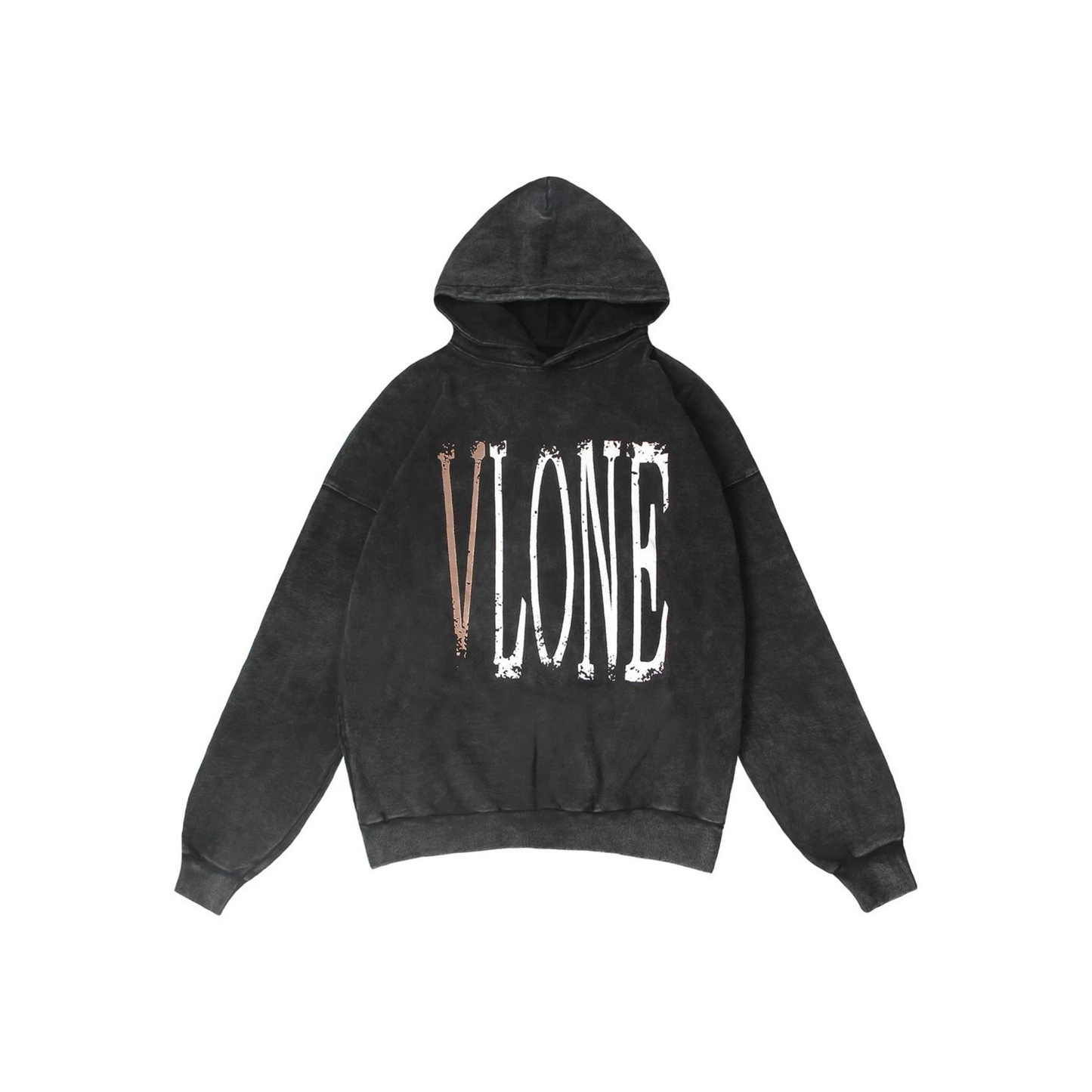 VLONE Live Alone Die Alone Hoodie Black Brown