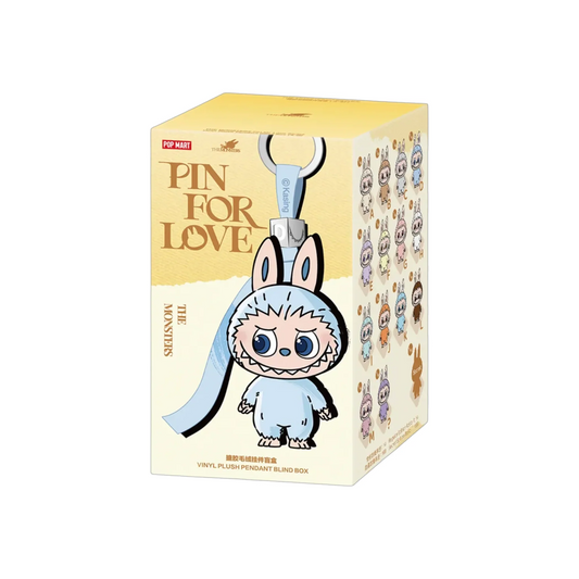 POP MART LABUBU THE MONSTERS PIN FOR LOVE SERIES - Vinyl Plush Pendant Blind Box (A-M)
