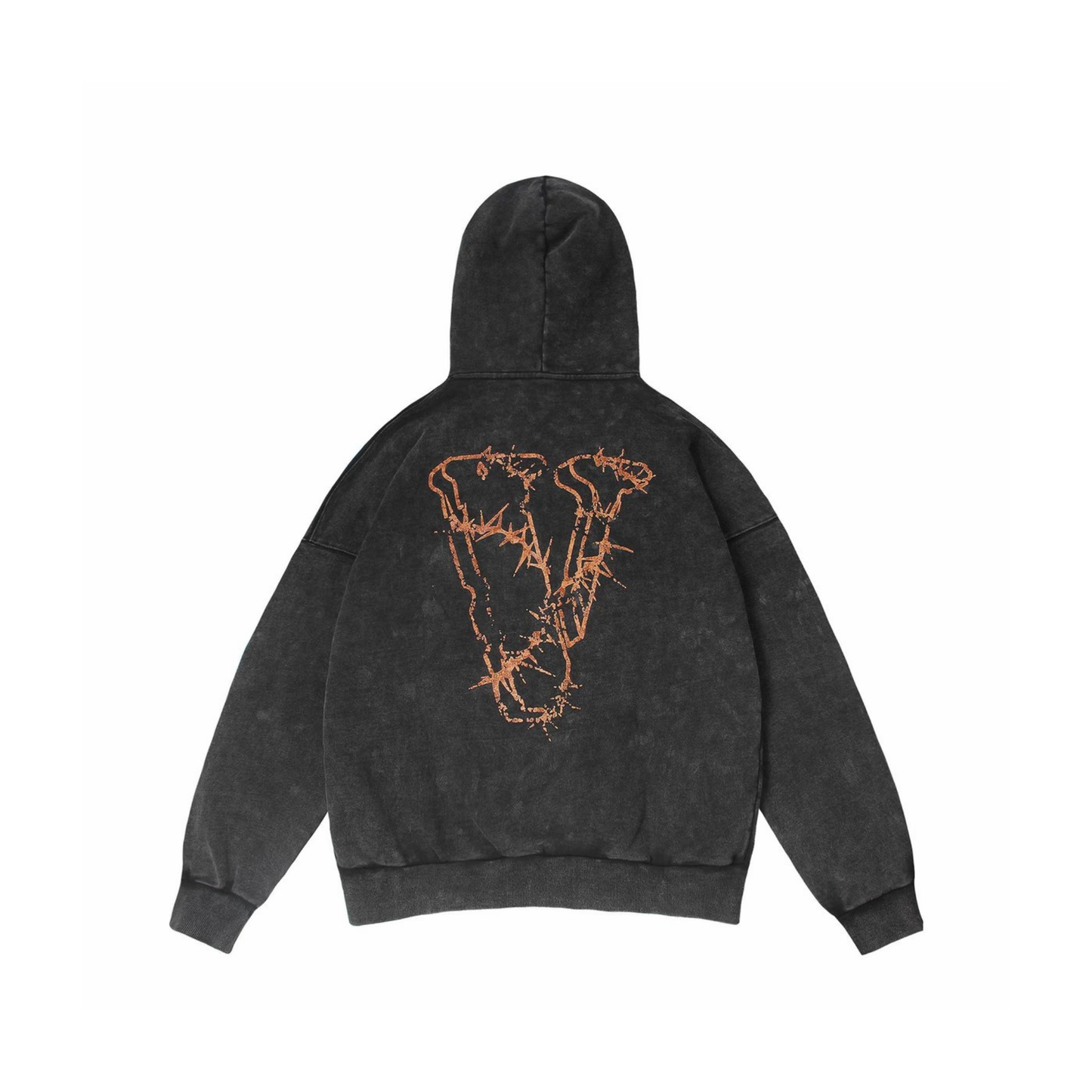 VLONE Revenge Orange Lightning Hoodie Black