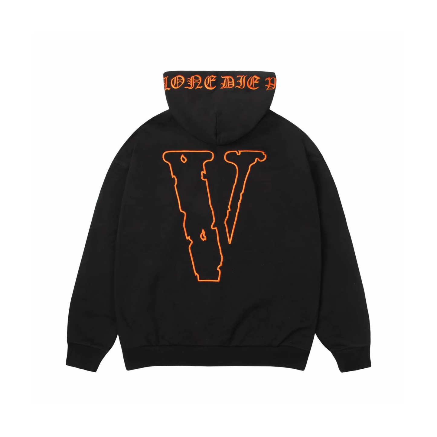VLONE Gothic Zip Up Hoodie Black