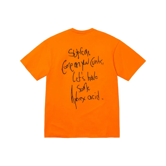 Supreme x Aphex Twin Windowlicker Tee Orange SS25