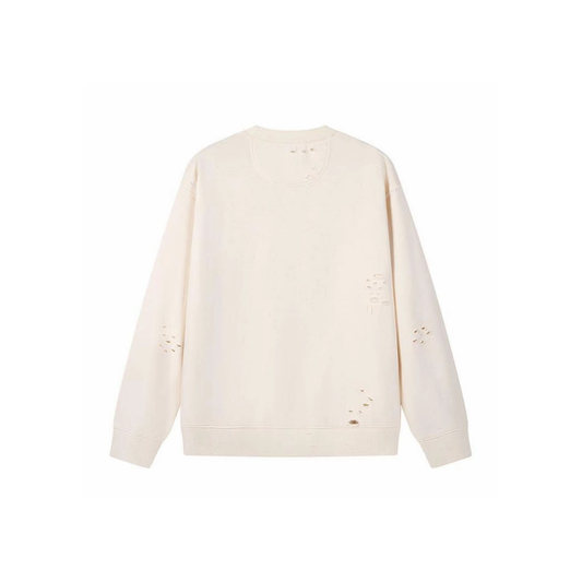 Drew House Ripped Crewneck Cream