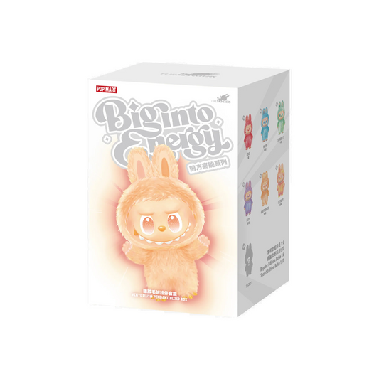 POP MART LABUBU THE MONSTERS - Big Into Energy Series Vinyl Plush Pendant Keychain (Version 3)