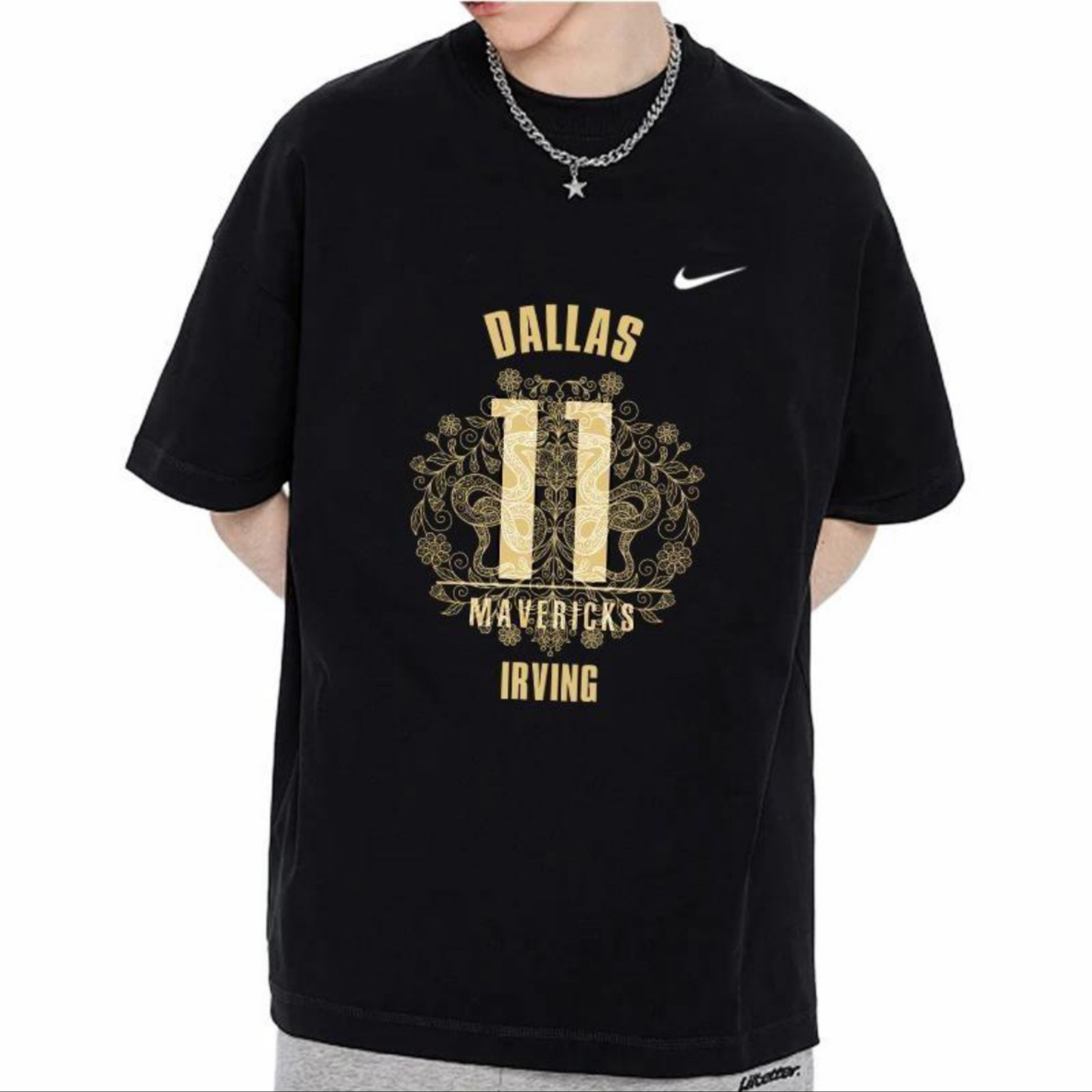 Nike Dri-Fit UV Hyverse Short Sleeve Tee Black Kyrie Irving
