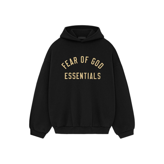 Fear of God Essentials Fleece Hoodie II Black FW24