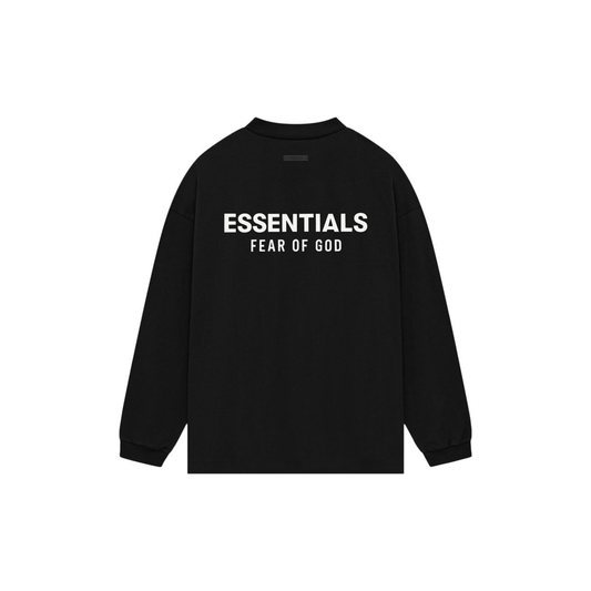 Fear of God Essentials Jersey Long Sleeve Shirt Black FW24