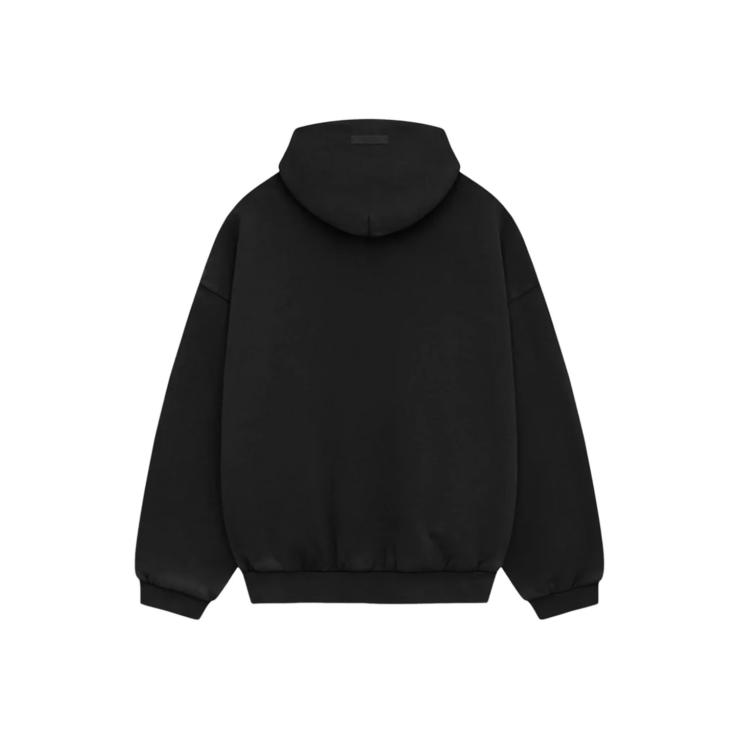 Fear of God Essentials Fleece Vintage Shrunken Hoodie Black FW24
