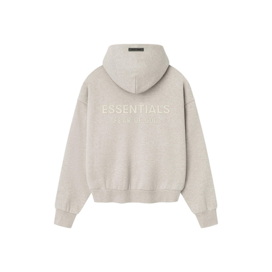 Fear of God Essentials Classic Fleece Hoodie Heather Stone SS25
