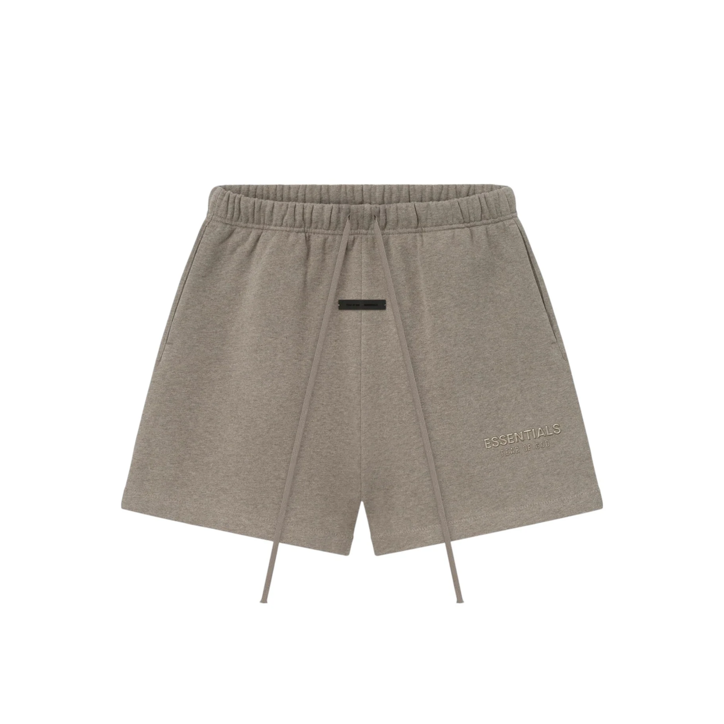 Fear of God Essentials Soccer Fleece Shorts Homestead Heather SS25