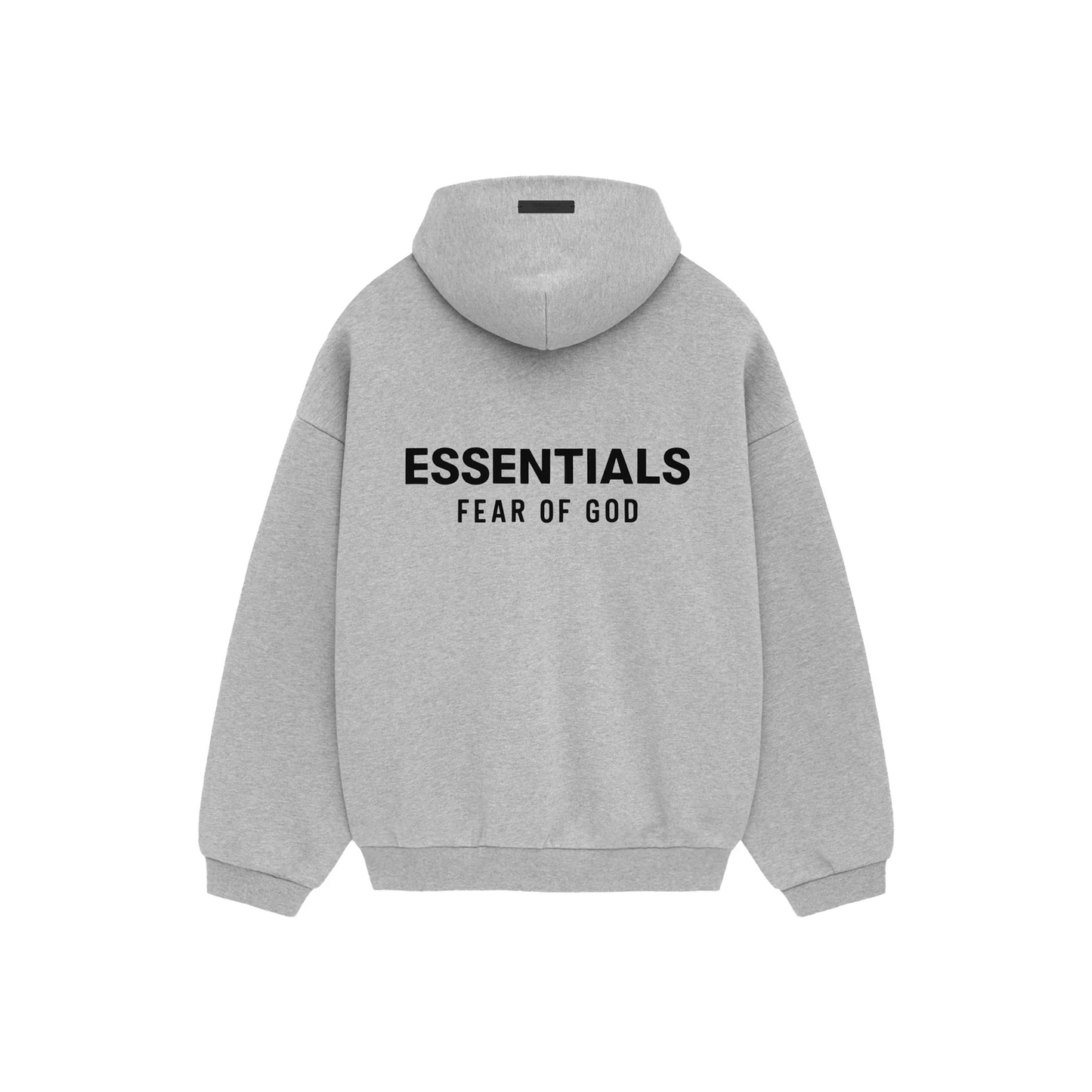 Fear of God Essentials Core Logo Fleece Hoodie Light Heather Grey FW24