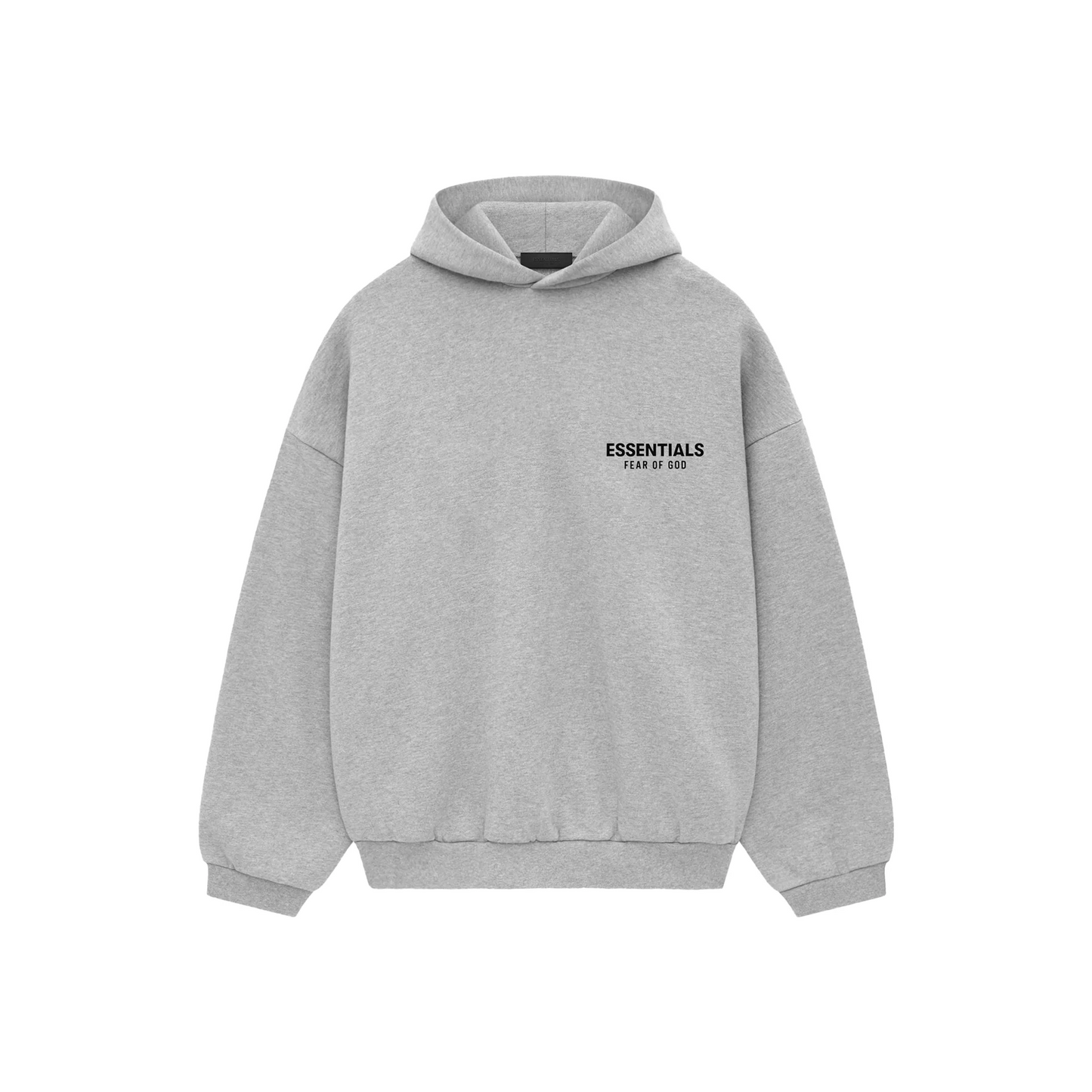Fear of God Essentials Core Logo Fleece Hoodie Light Heather Grey FW24