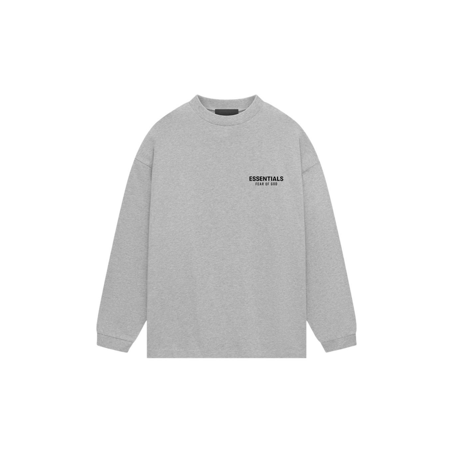 Fear of God Essentials Jersey Long Sleeve Shirt Light Heather Grey FW24