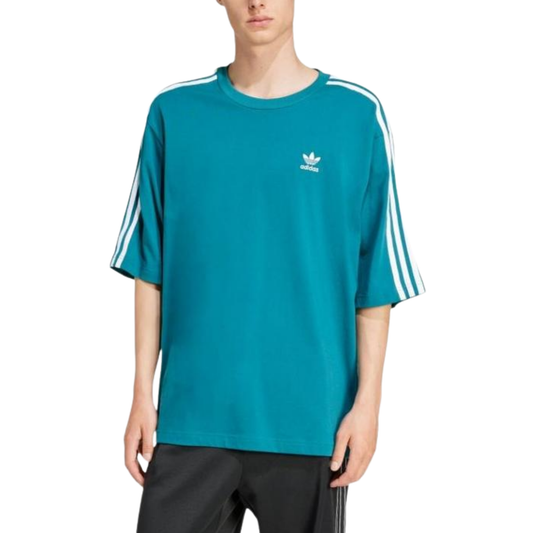 Adidas Adicolor Oversized Tee Blue JC7733 Model Front