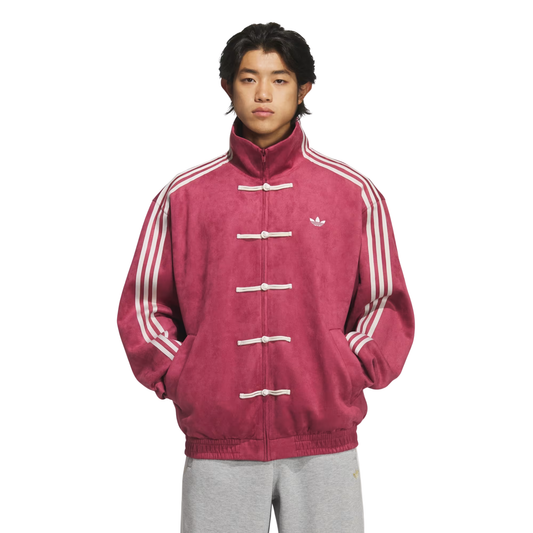 Adidas New Chinese Style Track Top Collegiate Burgundy Model Front