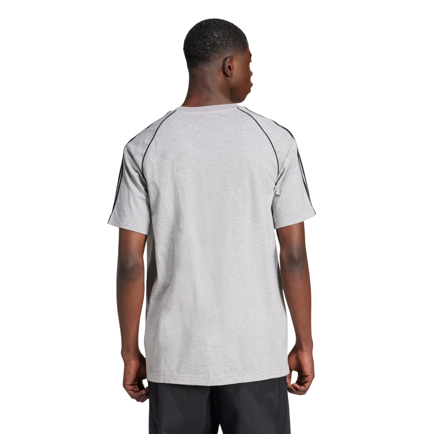 Adidas SST Tee Medium Grey Heather IR9455 Model Back