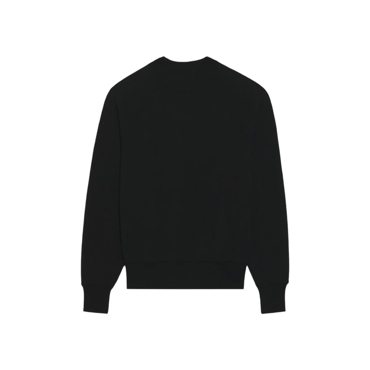 AMI PARIS ADC Tonal Boxy Fit Crewneck Black SS22 Back