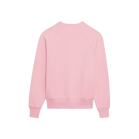 AMI PARIS ADC Tonal Boxy Fit Crewneck Pale Pink SS22 Back