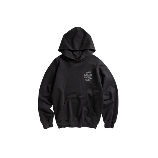 Anti Social Social Club Applique Mind Games Hoodie Black FW25 Front