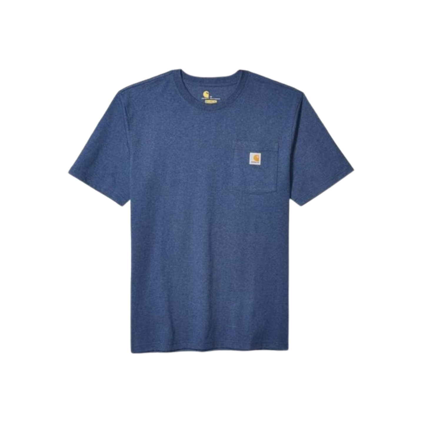 Carhartt K87 Heavyweight Pocket Tee Dark Cobalt Blue Heather Front