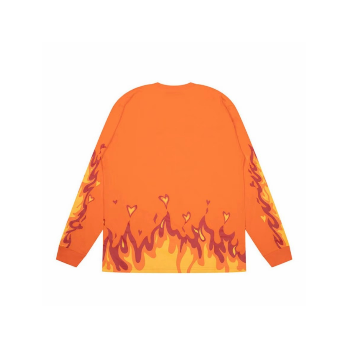 Drew House Fire Long Sleeve T-Shirt Orange Back