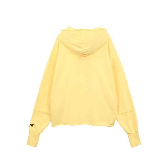 Drew House Mascot Deconstructed Hoodie Light Yellow Back