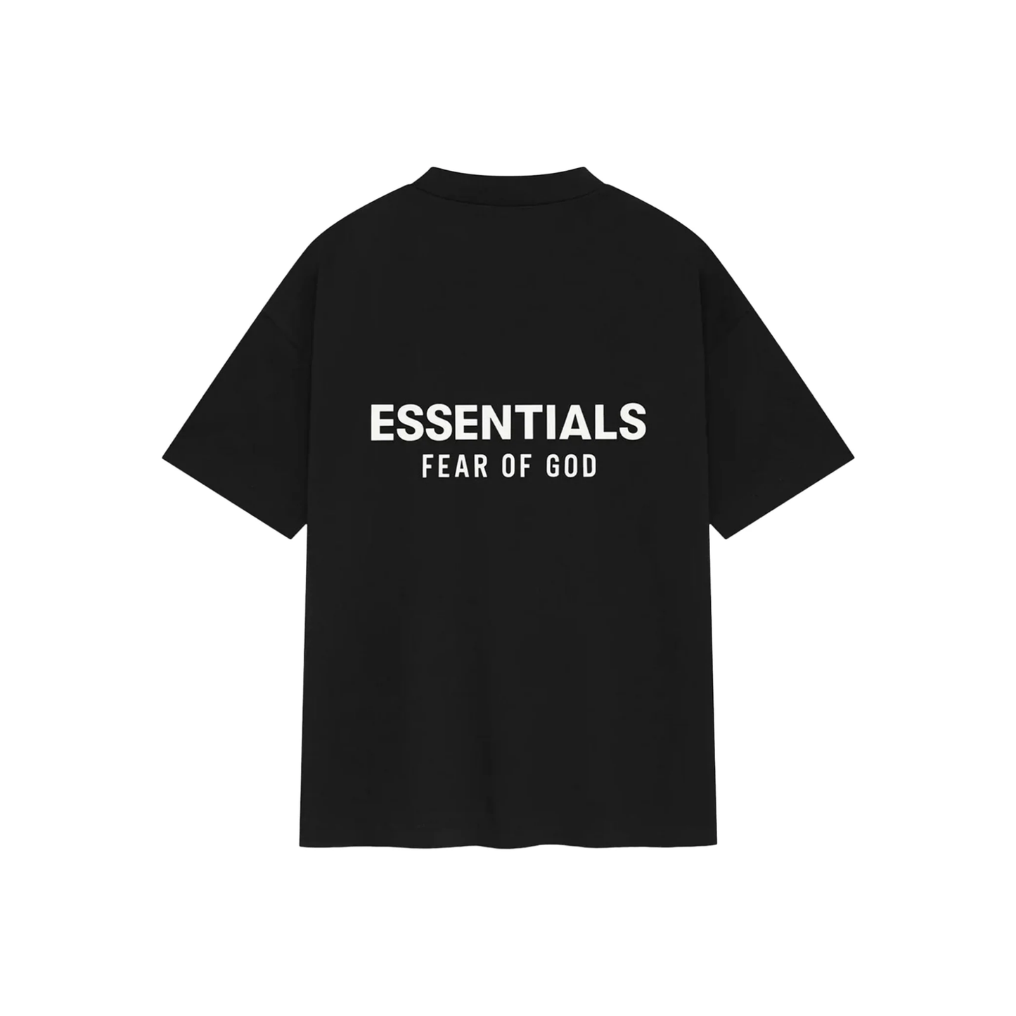 Fear of God Essentials Classic Fit Tee Jet Black SS25 Back