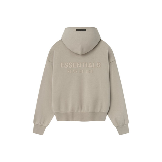 Fear of God Essentials Classic Fleece Hoodie Timber SS25 Back