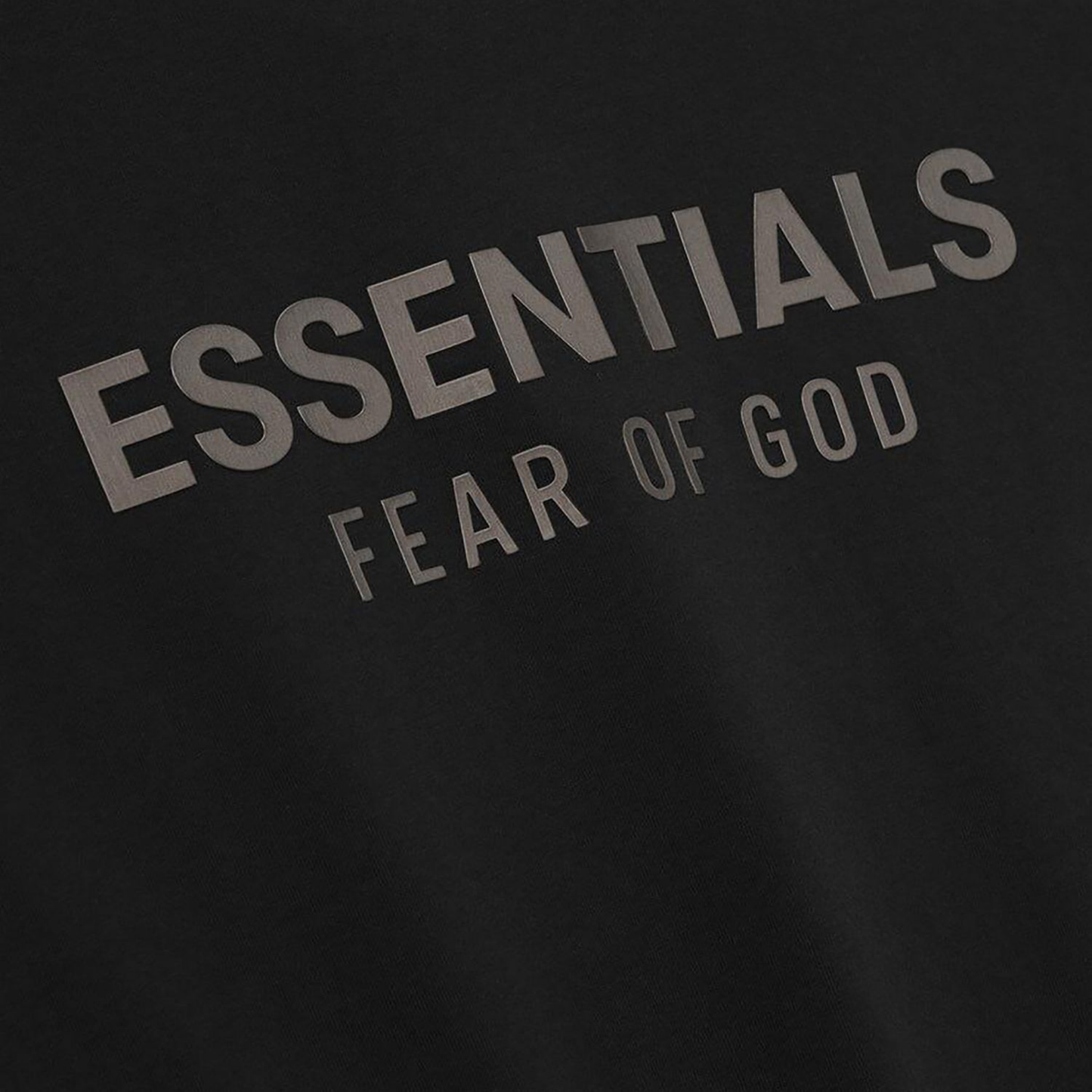 Fear of God Essentials Classic Tee Jet Black FW25 Back Logo