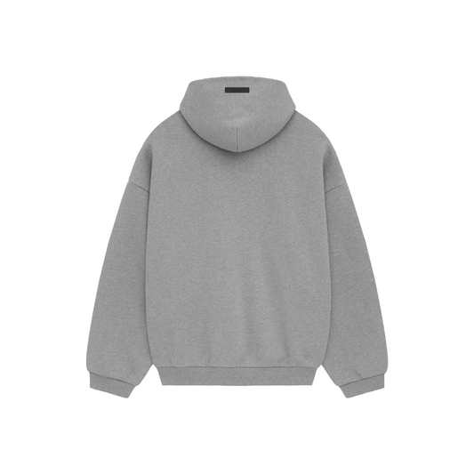 Fear of God Essentials Fleece Hoodie Dark Heather FW24 Back