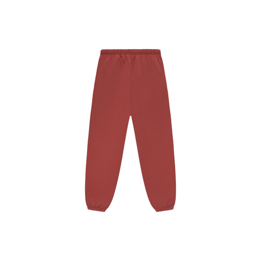 Fear of God Essentials Fleece Sweatpants Crimson FW24 Back