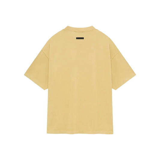Fear of God Essentials Heavy Crewneck Tee Amber FW24 Back
