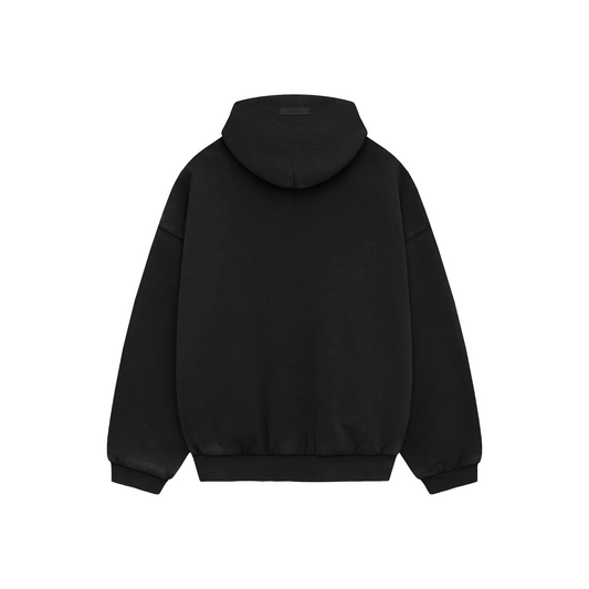 Fear of God Essentials Heavy Fleece Hoodie Black FW24 Back
