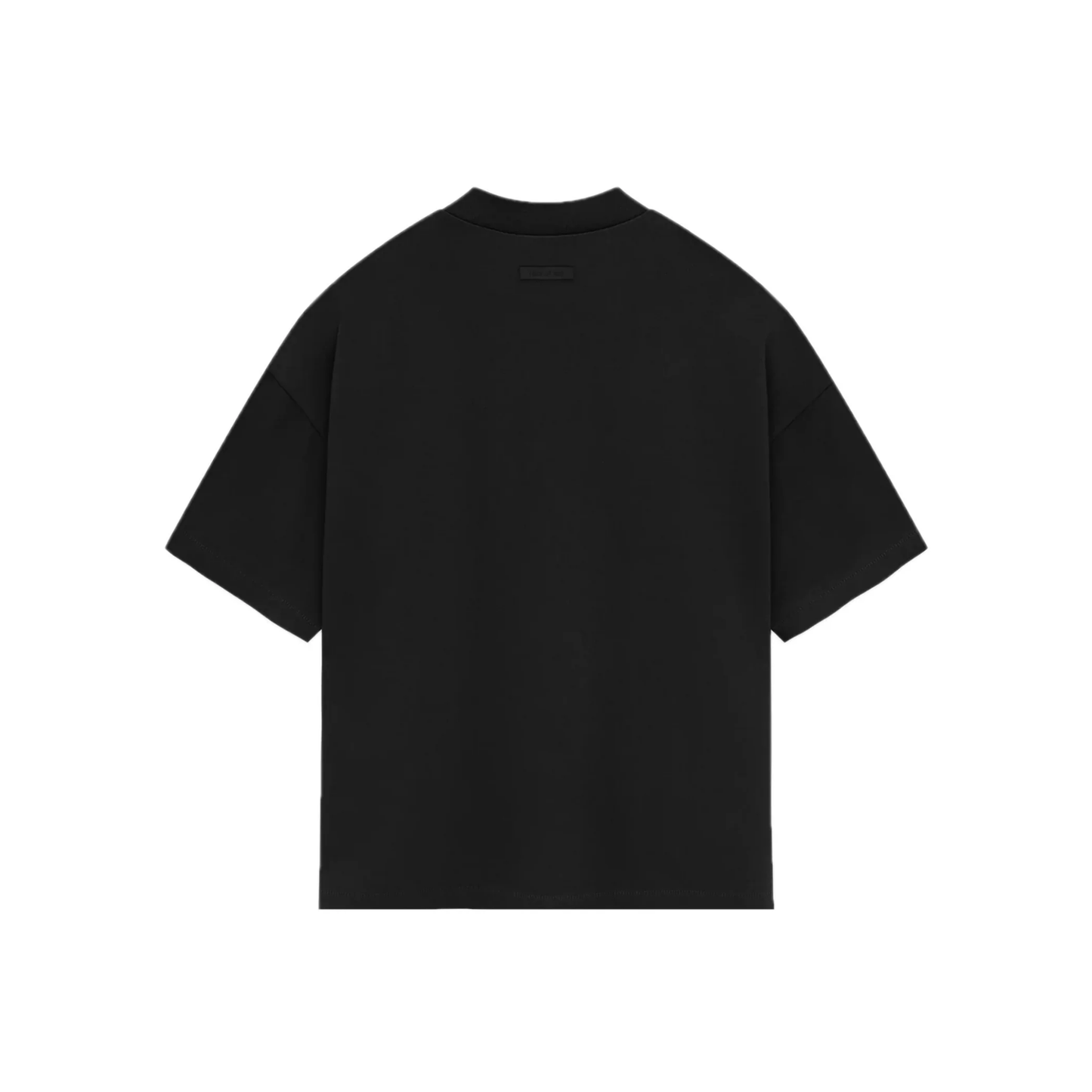 Fear of God Essentials Heavy Jersey Tee Jet Black FW23 Back