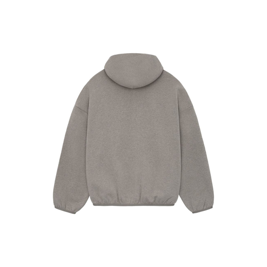 Fear of God Essentials Hoodie Heather Grey SS24 Back