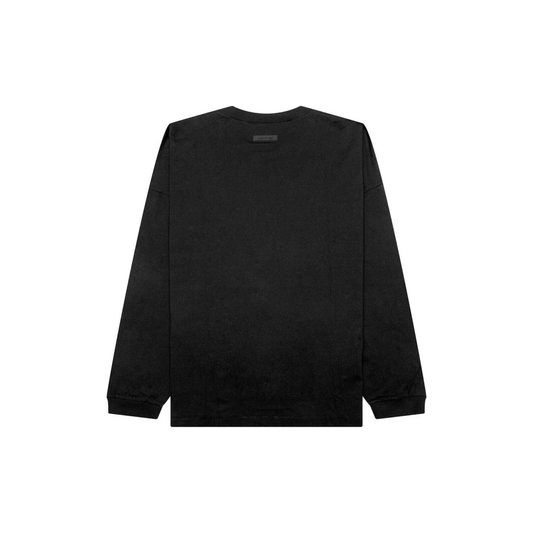 Fear of God Essentials Long Sleeve Tee Jet Black FW23 Back