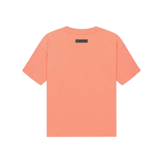 Fear of God Essentials Short Sleeve Tee Coral FW22 Back