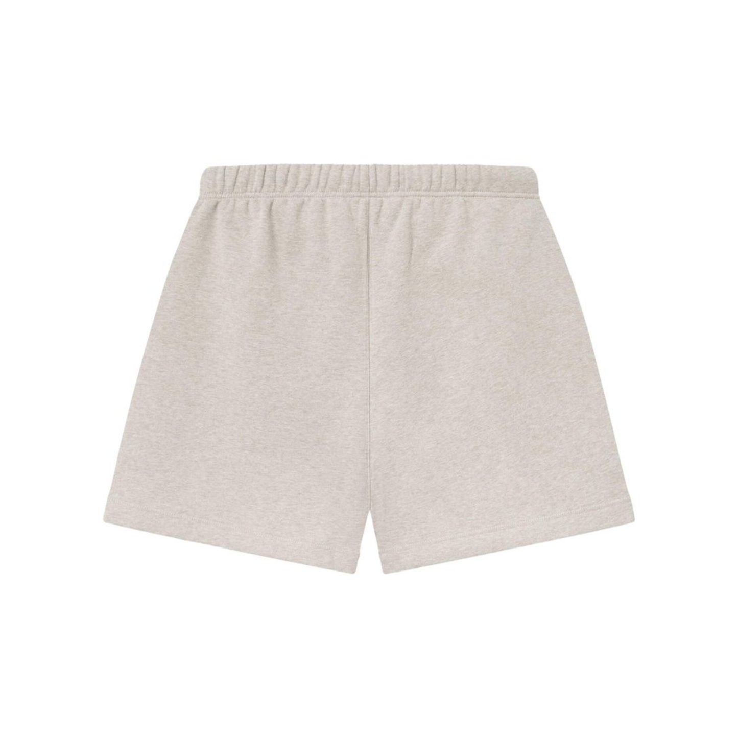 Fear of God Essentials Soccer Fleece Shorts Heather Stone SS25 Back