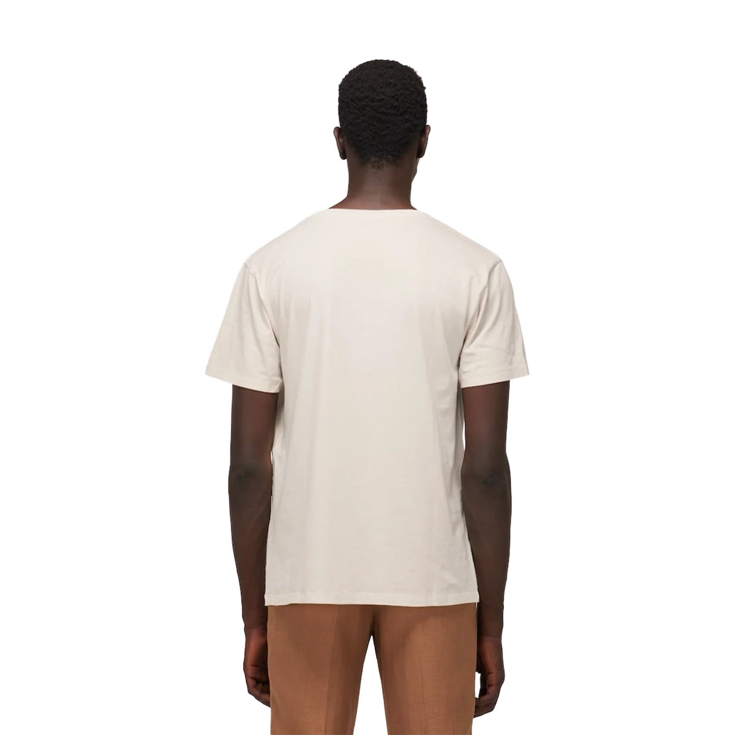 Gucci Oversize With Interlocking G T-Shirt Beige SS21 Model Back