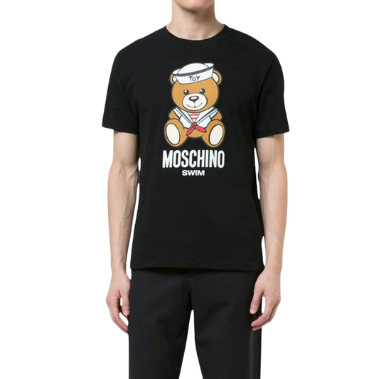 Moschino Sailor Bear Tee Black Model Front