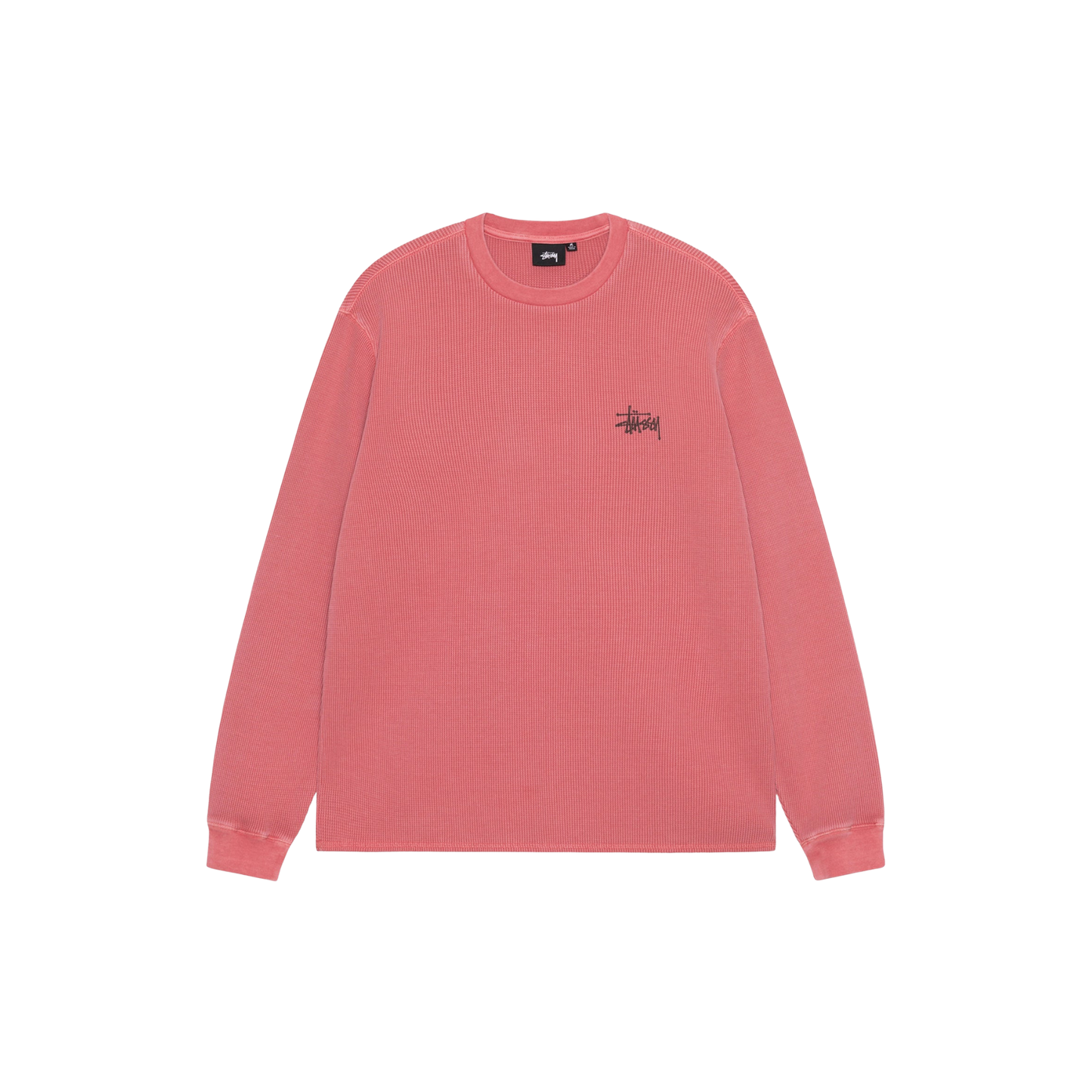 Stüssy Basic Stock Long Sleeve Thermal Berry Front
