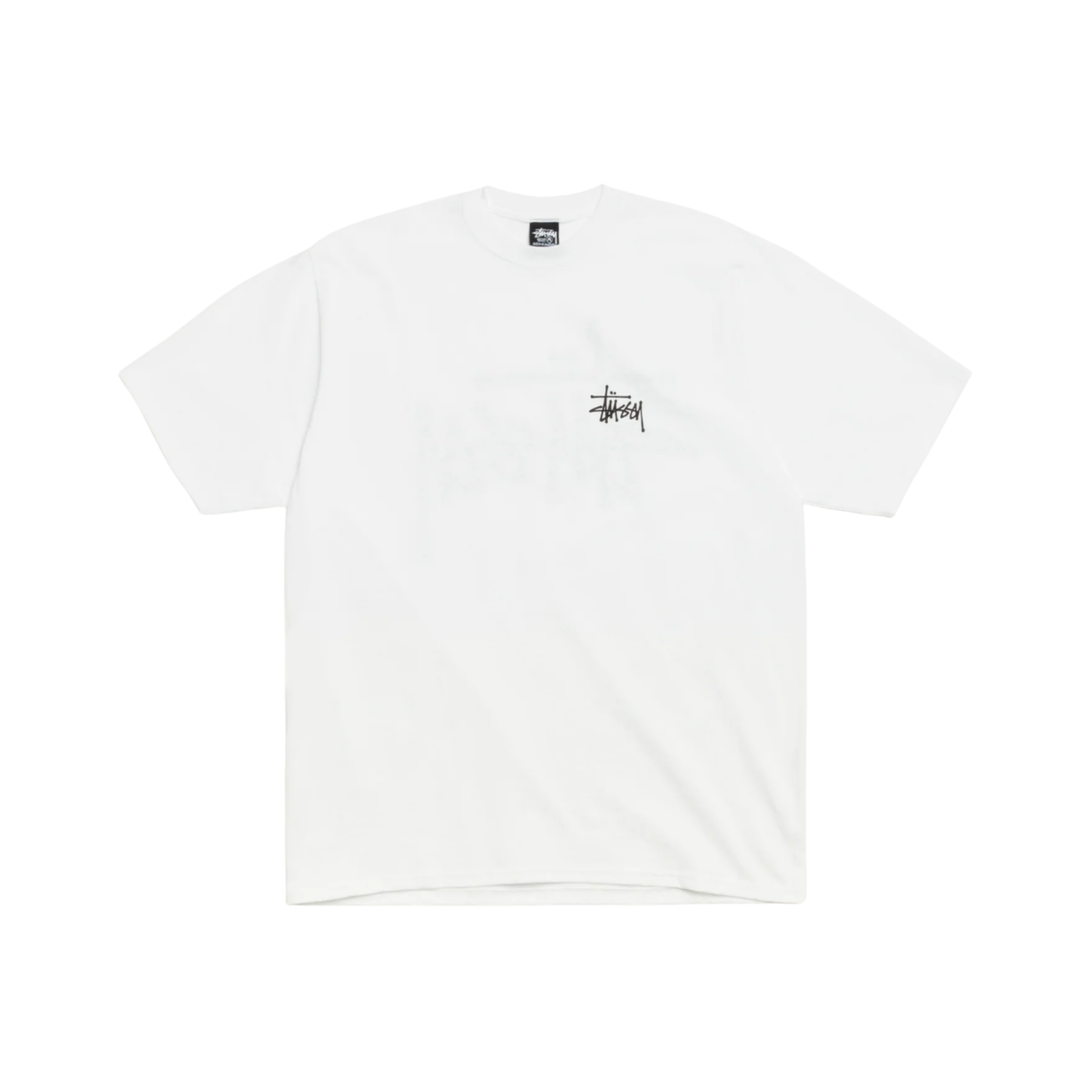 Stüssy Basic Tee White Front