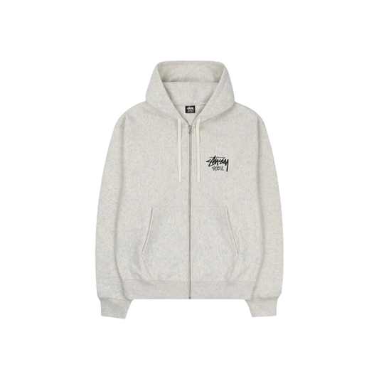 Stüssy Stock Seoul Zip Hoodie Ash Heather Front