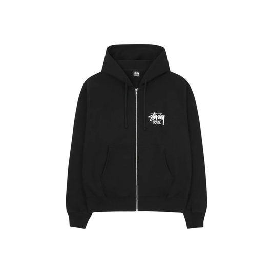 Stüssy Stock Seoul Zip Hoodie Black Front