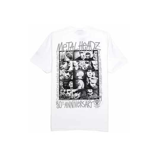 Stüssy x Goldie Metalheadz 30 Tee White Back