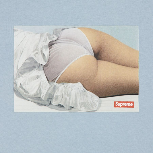 Supreme Maude Tee Dusty Blue Front Logo