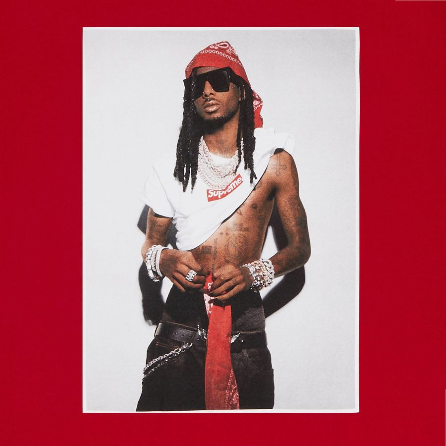 Supreme Playboi Carti Tee Red Front Logo