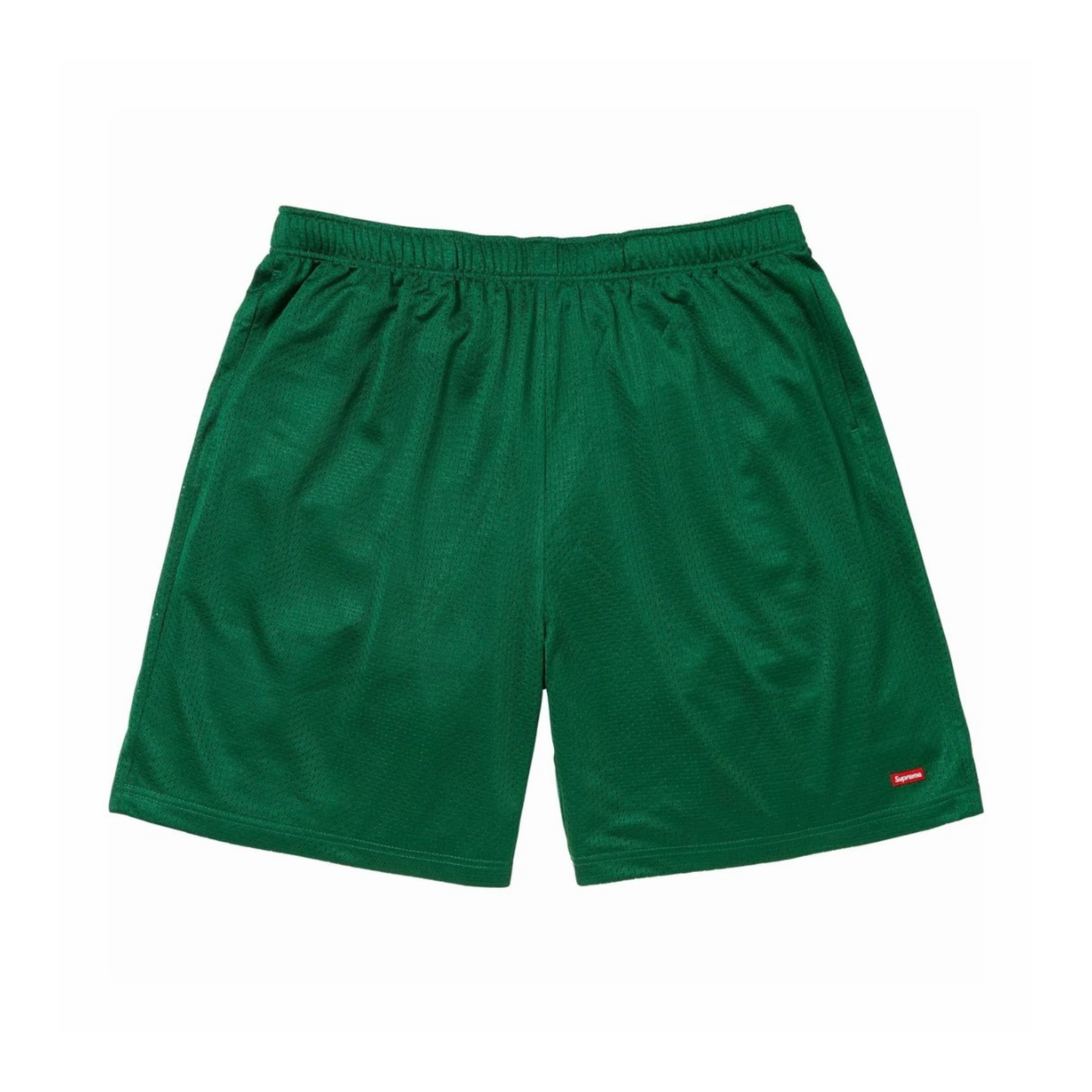 Supreme Small Box Baggy Mesh Short Green Front