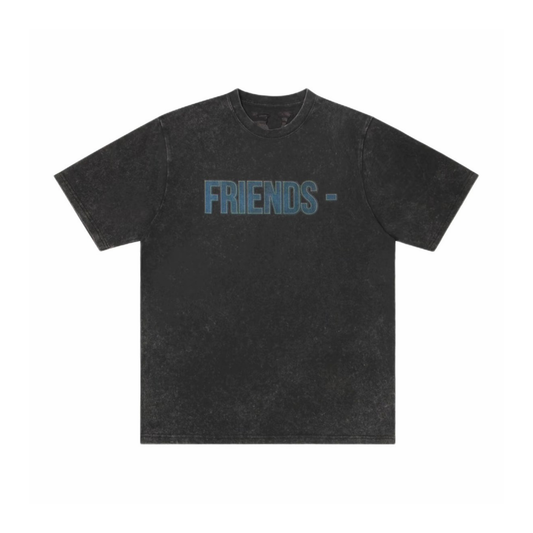 VLONE Friends Washed Denim Tee Black Front