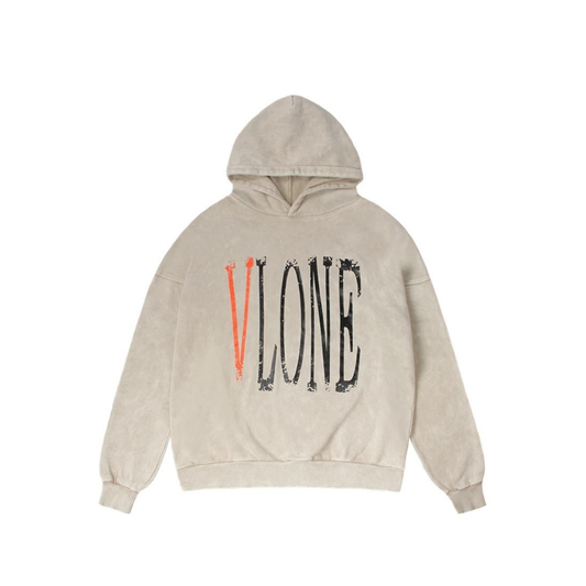 VLONE Live Alone Die Alone Hoodie Wheat Orange Front