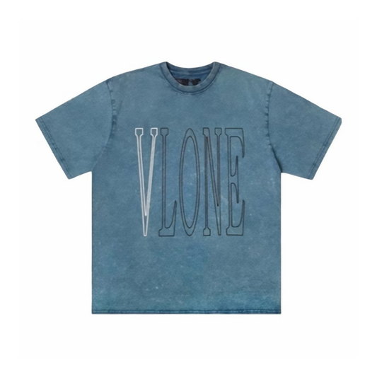 VLONE Map Tee Blue Front